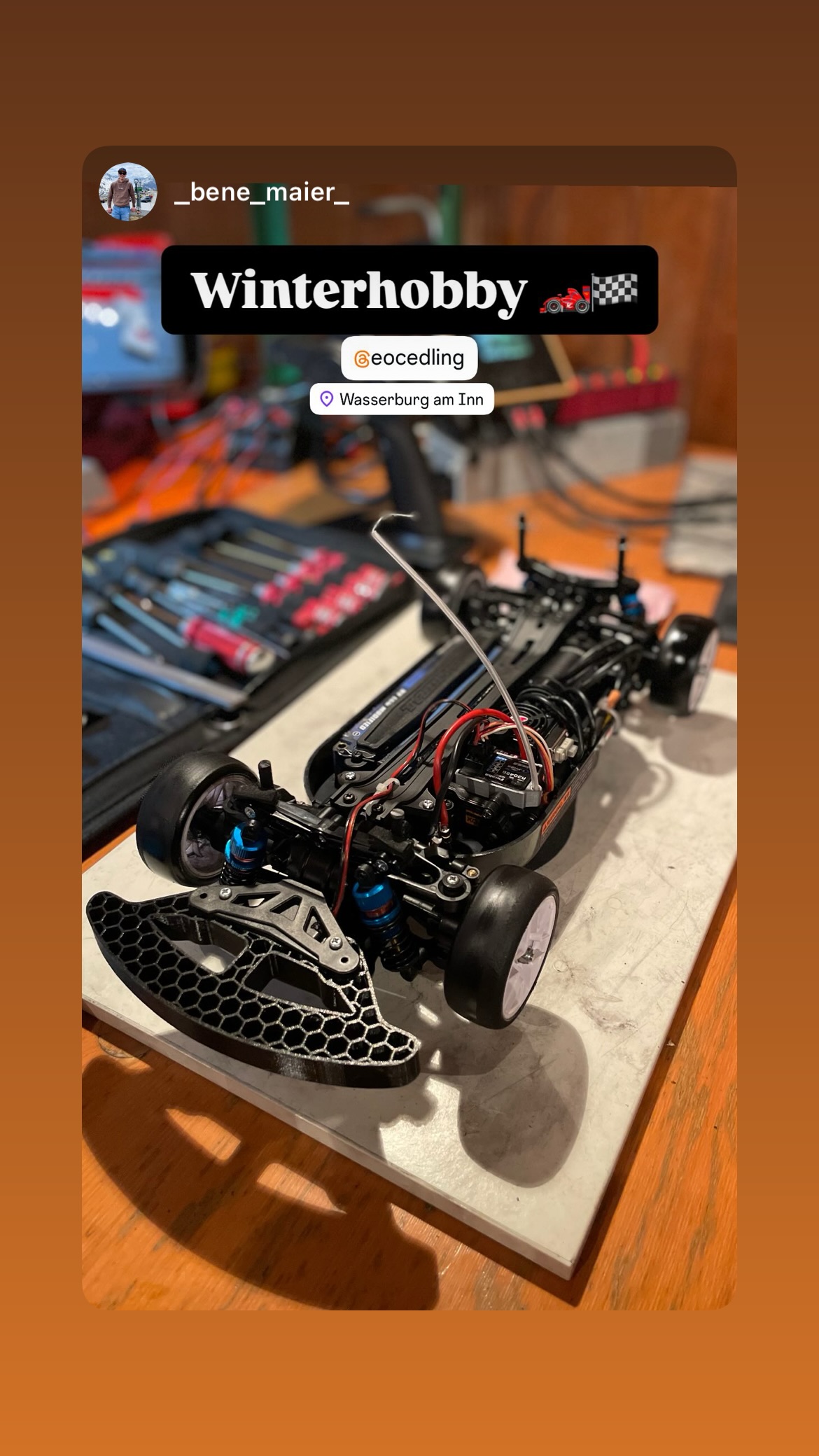 Winterhobby 🏎️🏁 – Tourenwagen auf dem Setup-Board